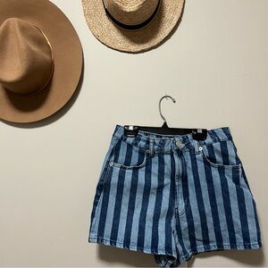 Zara High Waisted Jean Shorts